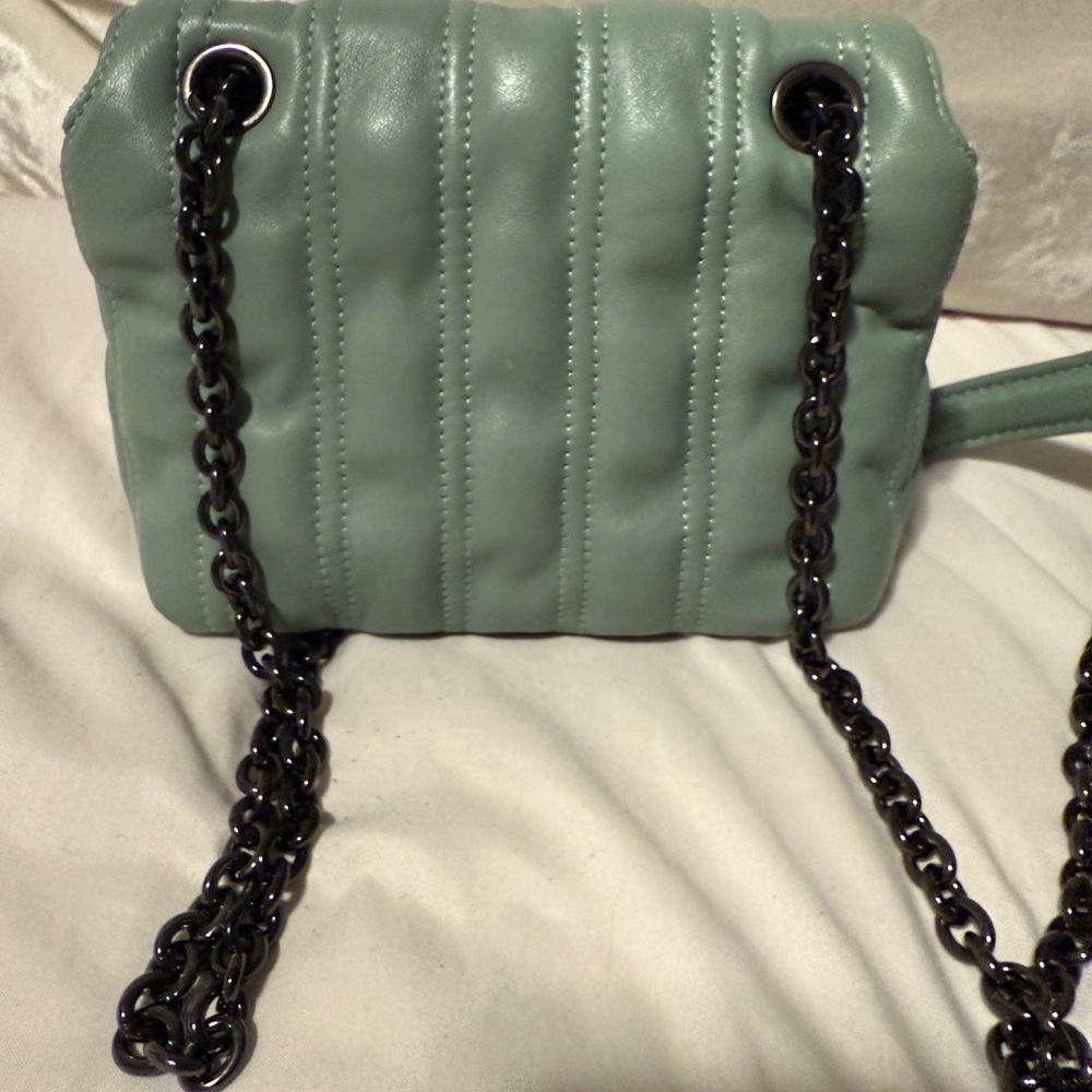 Longchamp Quilted Mint Crossbody Bag - Picture 4 of 5